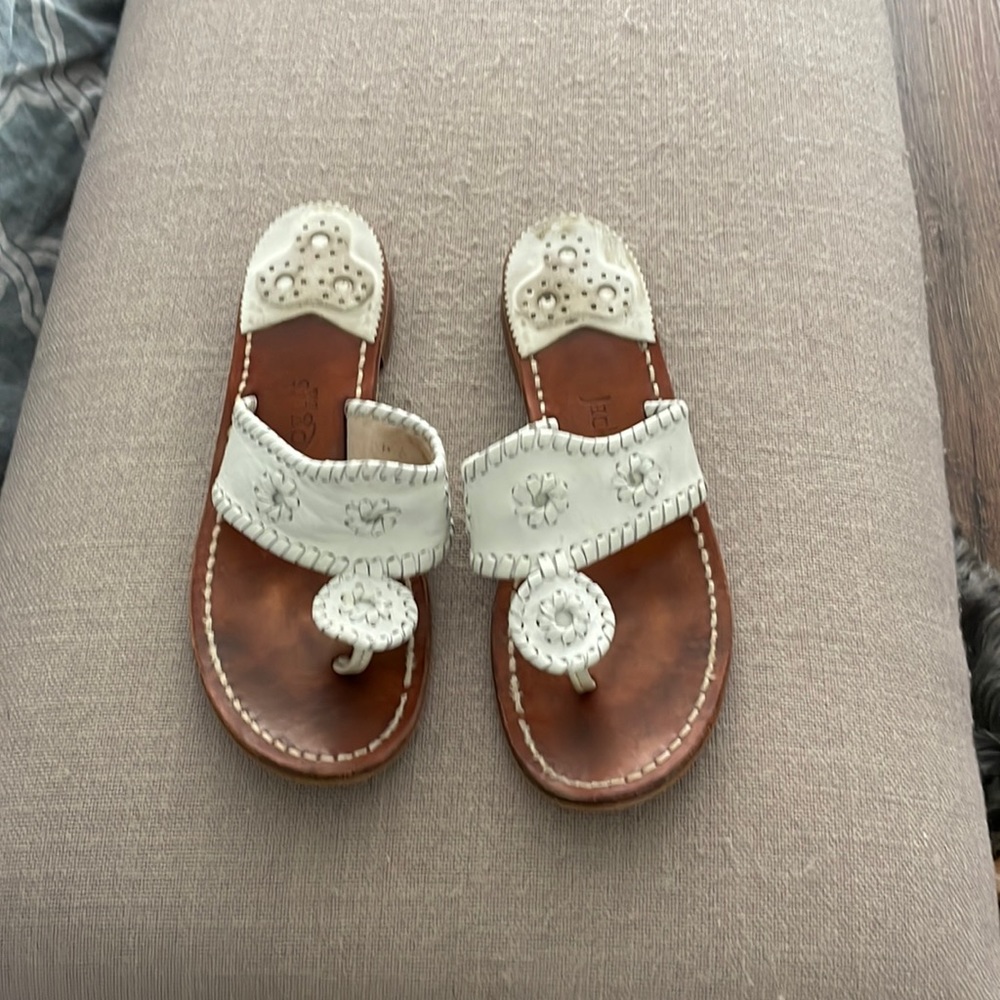 Good condition white jack rogers